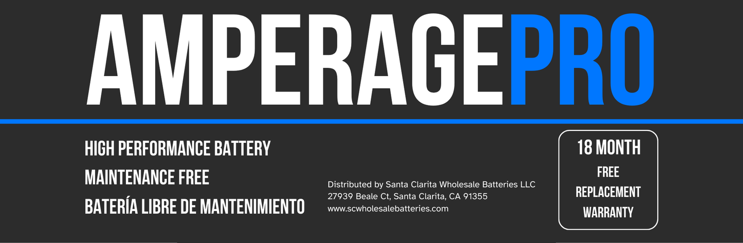AMPERAGEPRO Battery AGM94R-S / H7